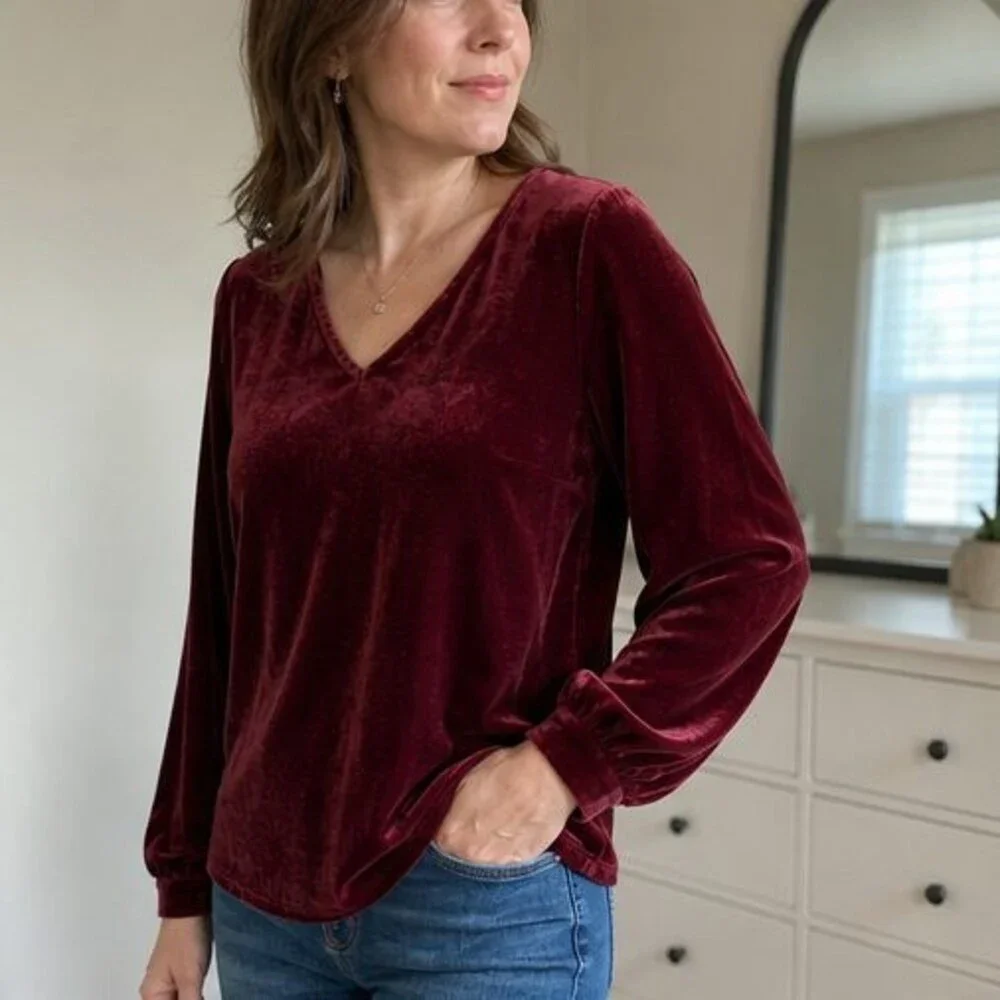 Ivory Tie Neck Blouse
